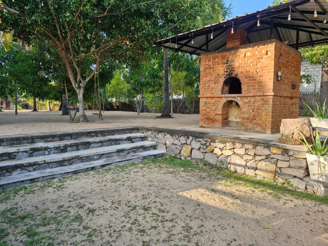 Brick Pizza Oven Stone Steps Hammock