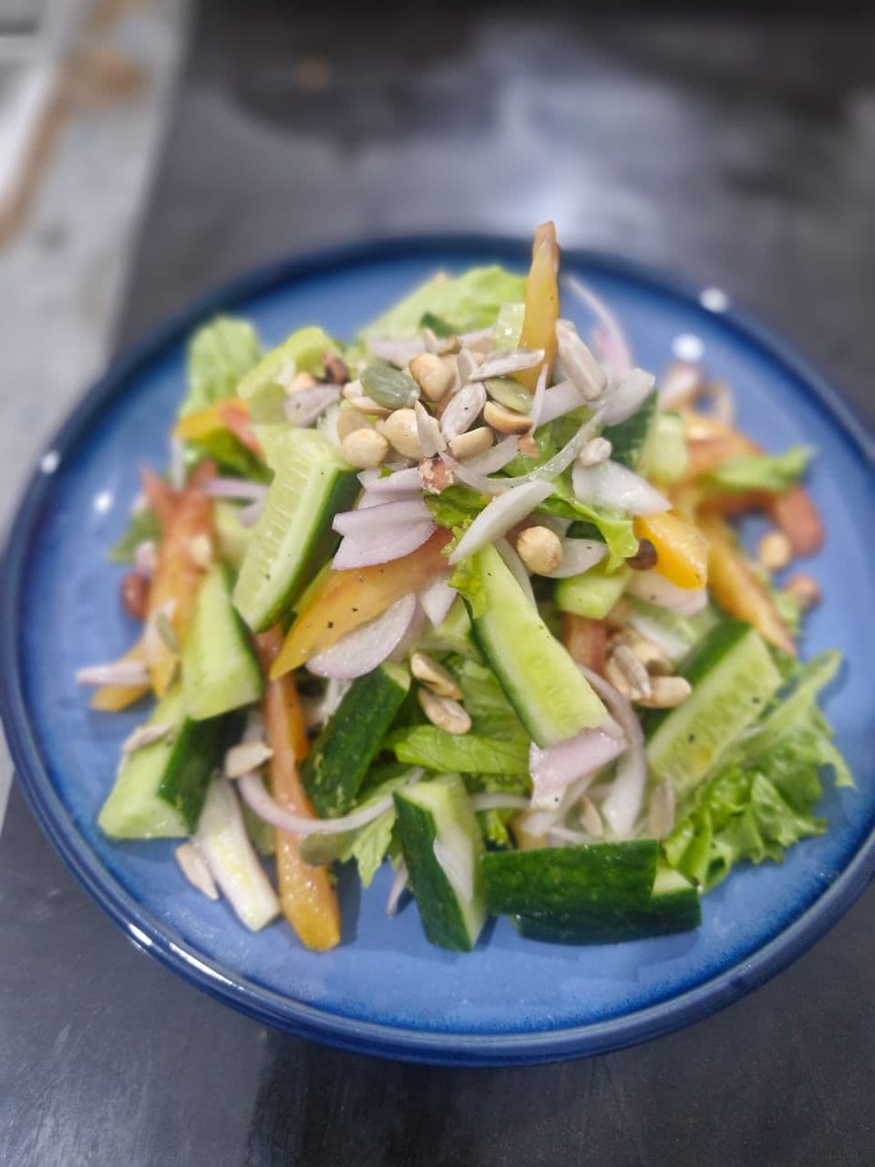 Cucumber Mango Peanut Salad