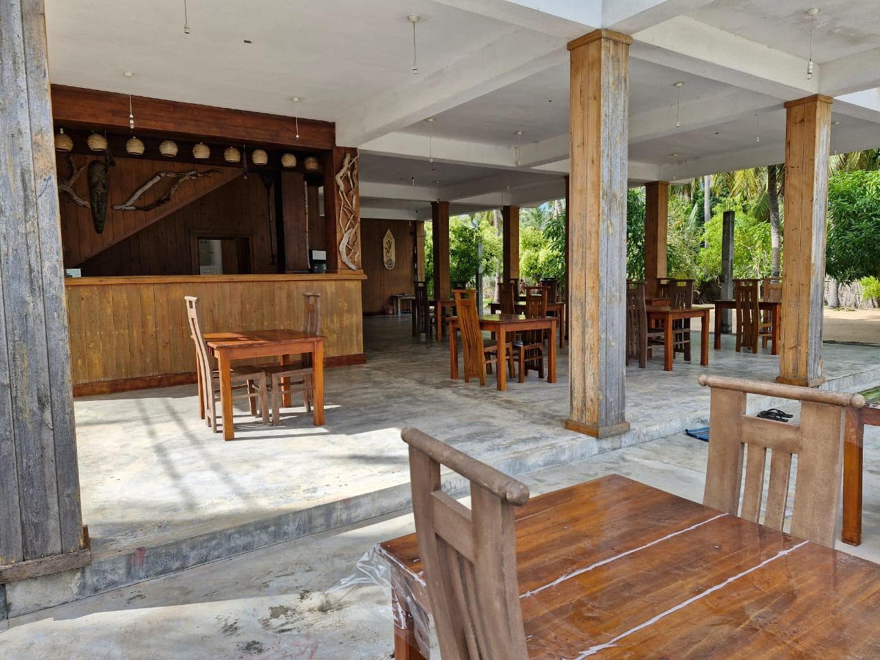 Empty Open Air Restaurant Bar