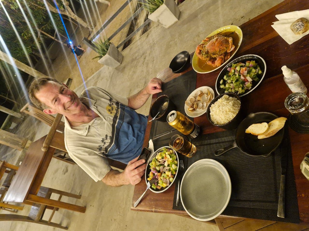 Man Solo Crab Curry Dinner