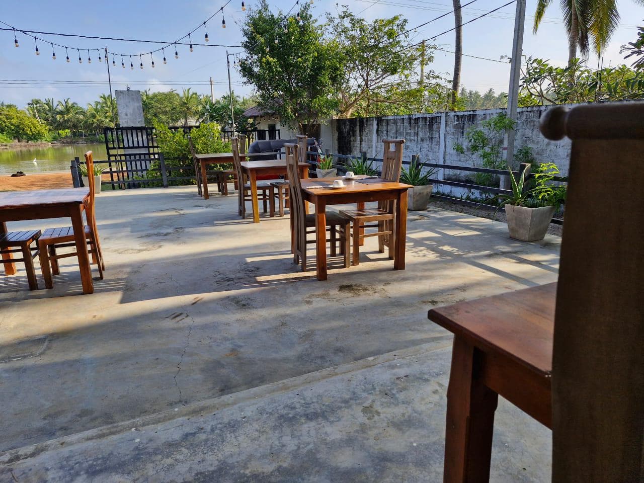 Outdoor Terrace Tables Lagoon View